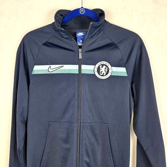 Nike Dri-Fit Chelsea FC Soccer Jacket Mens Small Full Zip Track Football Academy - Picture 2 of 9